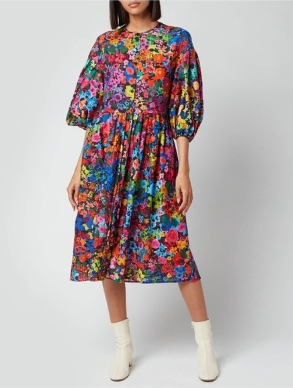 ‼️‼️🔎🔎IN SEARCH OF Stine Goya India Floral Dress Size small Or XS